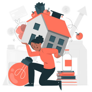 Exhausted property owner burdened by rental management issues, feeling overwhelmed with landlord responsibilities.